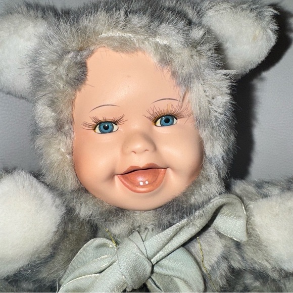 *3 for $15* Cuddle Kids Geppeddo “Casey Kitten” Porcelain Face Stuffed Animal - Picture 2 of 5